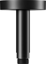 KEUCO Brausearm Elegance 51688, Deckenanschluss, 100 mm, verchromt – Rundes Design für die Deckenmontage