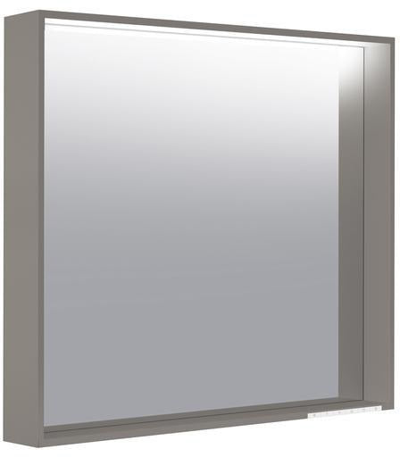 KEUCO X-Line Lichtspiegel mit Spiegelheizung, DALI, 800x700 mm, inox