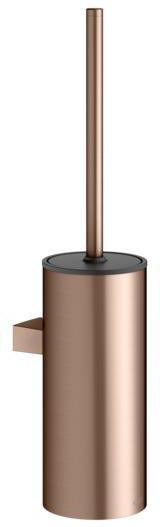 KEUCO Collection Moll Toilettenbürstengarnitur Wand verchromt/weiß – Wandmontage mit Deckel
