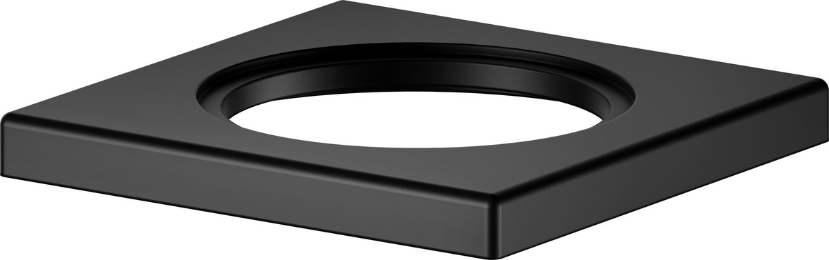 KEUCO IXMO Rosette eckig schwarz-matt für Einhebel-Waschtischmischer 48 mm