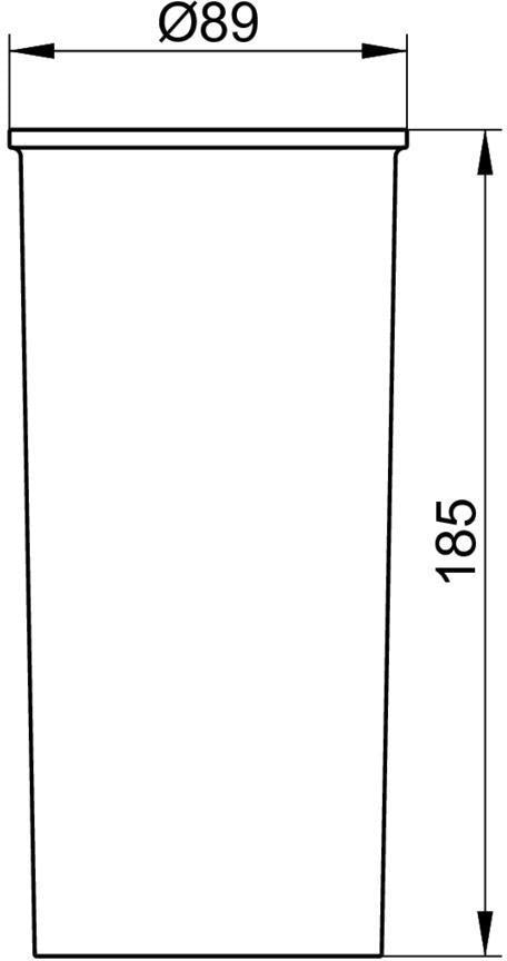 KEUCO Collection Moll Kunststoff-Einsatz 12764 in Weiß – Passgenauer Behälter-Einsatz für Bad & Sanitär