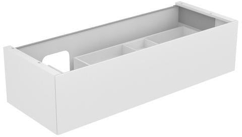 KEUCO Edition 11 Waschtischunterbau 1400 mm anthrazit/Glas anthrazit, 1 Auszug, Push-Open