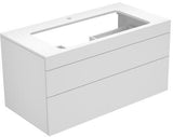 KEUCO Edition 400 Waschtischunterbau 1050 mm anthrazit Glas – 2 Auszüge, Push-Open