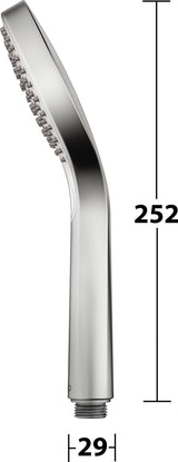 KEUCO IXMO_solo Handbrause 59580 verchromt – 1 Strahl, Eco Air, 100 mm