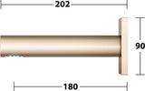 KEUCO IXMO Wanneneinlauf eckig 180 mm Bronze gebürstet – Unterputz-Auslauf für DN15