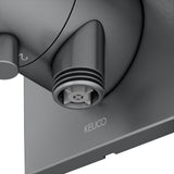 KEUCO IXMO Comfort 2-Wege Umstellventil eckig Bronze gebürstet mit Schlauchanschluss