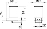 KEUCO PLAN Lotionspender 280 ml verchromt mit Pumpe und Wandhalterung