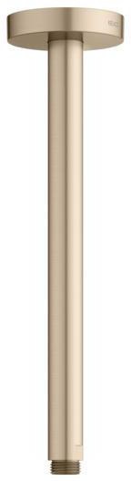 KEUCO Brausearm Elegance 51688, Deckenanschluss, 100 mm, verchromt – Rundes Design für die Deckenmontage