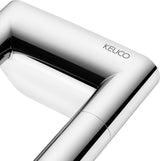 KEUCO REVA Handtuchhalter 450 mm schwarz matt – 2-armig, starr, Wandmontage
