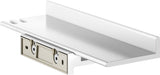 KEUCO REVA Duschablage 12858 weiß matt – rechteckige Wandablage mit Haken, 350 mm