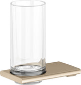 KEUCO Edition 400 Glashalter mit Echtkristall-Glas, verchromt – Wandmontage, softcube Design