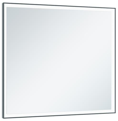 KEUCO Royal Lumos Lichtspiegel mit Spiegelheizung, 700 x 650 mm, schwarz-eloxiert