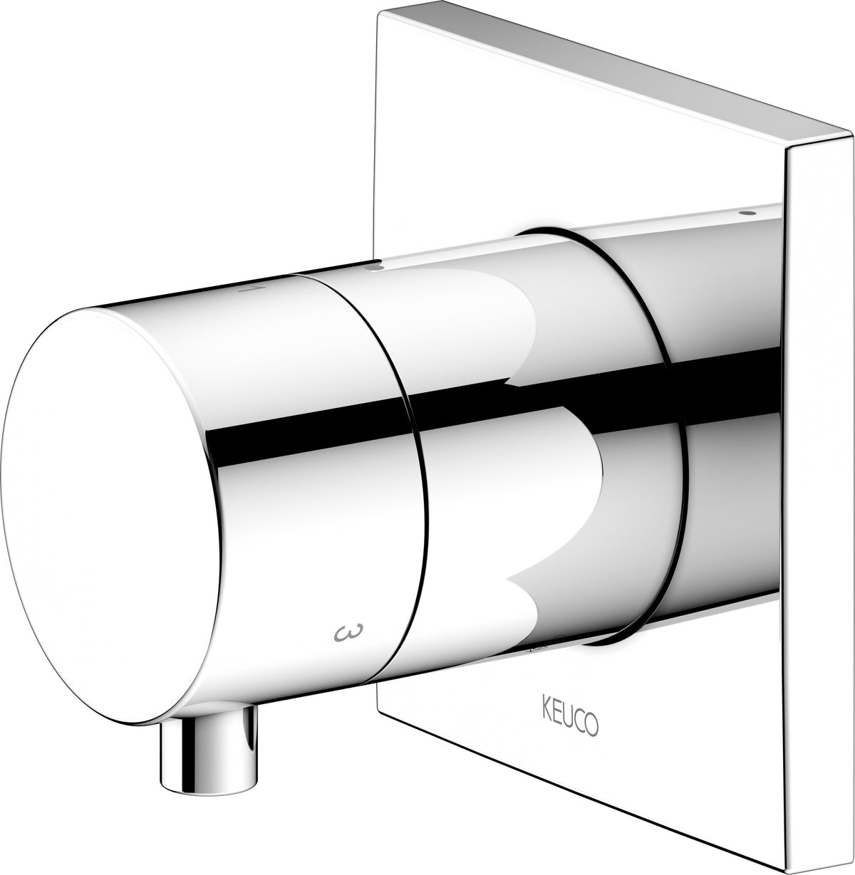 KEUCO IXMO Comfort 3-Wege Umstellventil eckig verchromt – Unterputz DN15 für 3 Verbraucher