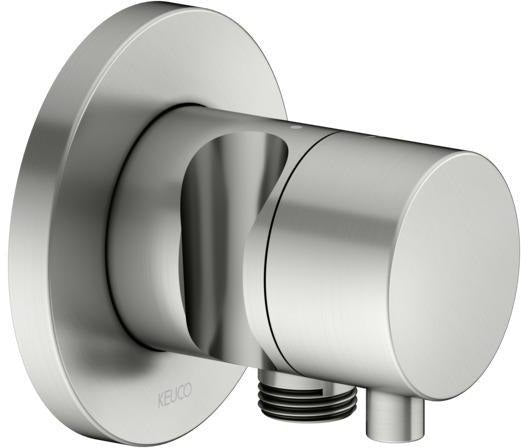 KEUCO IXMO Comfort Absperrventil Unterputz DN15 rund Messing gebürstet 59541