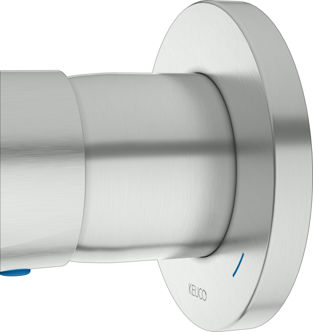 KEUCO Plan Blue Unterputz Einhebelmischer Aluminium-Finish – Fertigmontageset