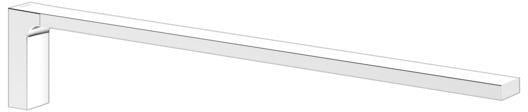 KEUCO Edition 11 Handtuchhalter 450 mm verchromt – 1-armig, starr, Wandmontage