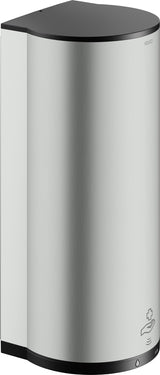KEUCO PLAN Sensor-Desinfektionsmittelspender – Elektronischer Wandspender Edelstahl-finish/Schwarz