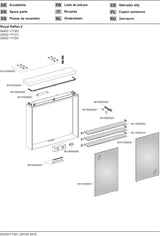 KEUCO Royal Reflex.2 Spiegelschrank 800 mm silber-eloxiert mit LED-Beleuchtung und 2 Drehtüren