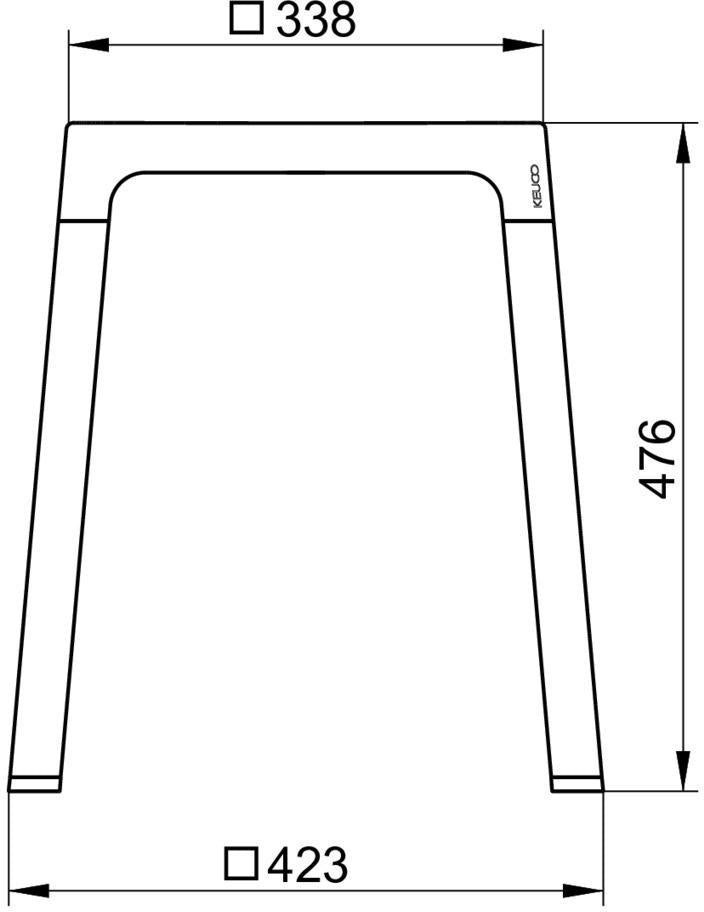KEUCO AXESS Bad-Hocker 35082 – verchromt/weiß, stilvoll & funktional