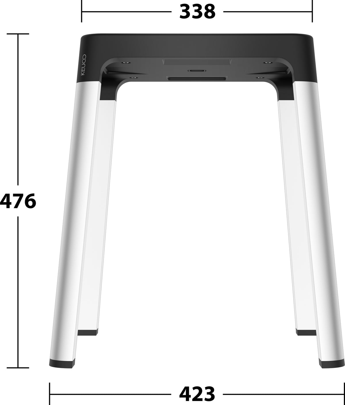 KEUCO AXESS Bad-Hocker 35082 – verchromt/weiß, stilvoll & funktional