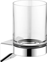 KEUCO Aveno Glashalter 14650 mit Echtkristall-Glas, verchromt – Zahnputzbecher-Halterung
