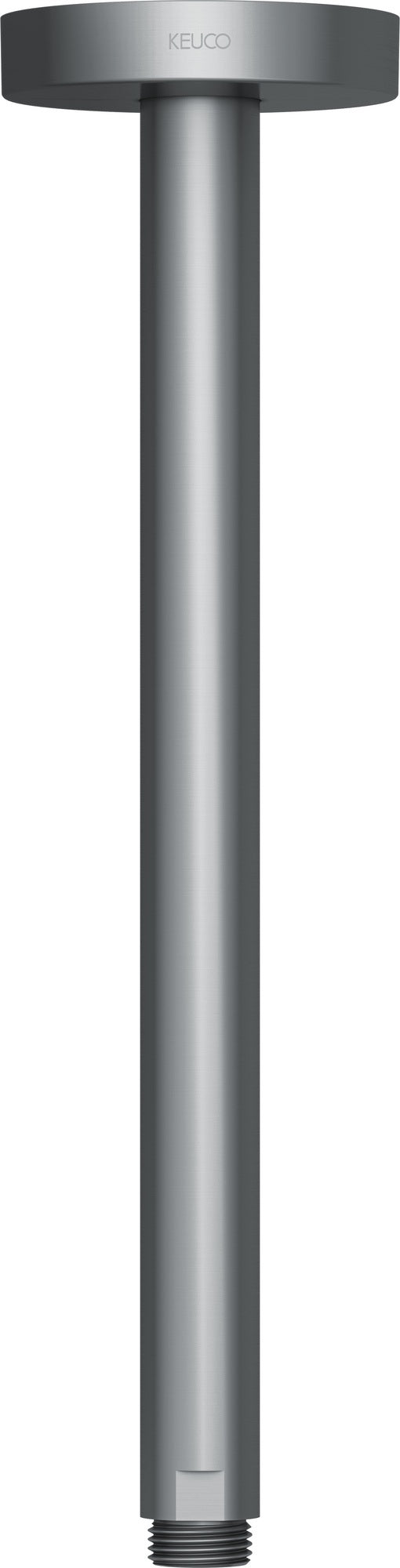 KEUCO Brausearm Elegance 51688, Deckenanschluss, 100 mm, verchromt – Rundes Design für die Deckenmontage