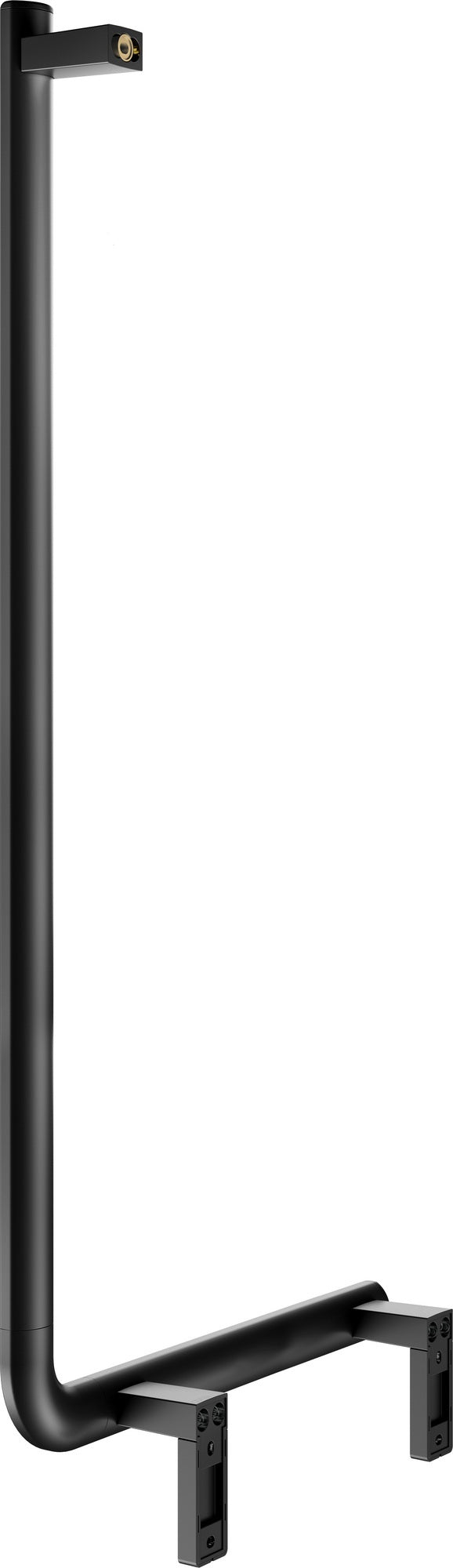 KEUCO AXESS Winkelgriff 90° rechts 520/1090 mm verchromt – Barrierefreier Halt für Bad und WC