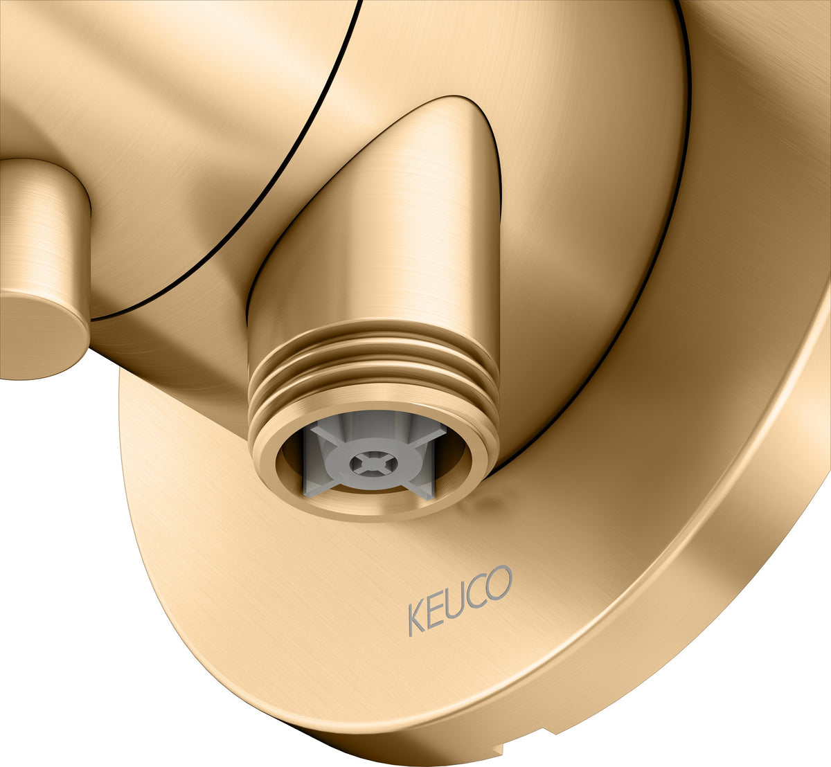 KEUCO IXMO Comfort 3-Wege Umstellventil rund Messing gebürstet