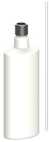 KEUCO Plan Lotionbehälter 500 ml – Spenderbehälter ohne Pumpe, Kunststoff natur