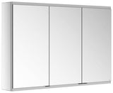 KEUCO Royal Modular 2.0 Spiegelschrank 900 mm, 3 Türen, 1 Steckdose, USB, silber-eloxiert