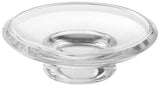 KEUCO CITY Acrylglas Seifenablage 110 mm klar mit Chrom-Halterung