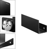 KEUCO Duschablage 24952 – Wandmontage, abnehmbar, 320x120x90 mm, schwarz matt
