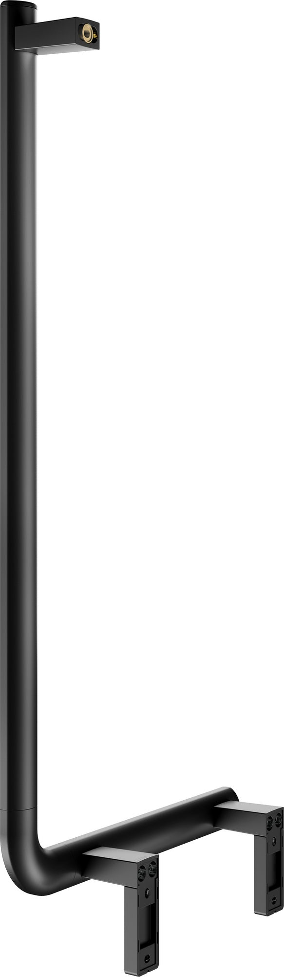 KEUCO AXESS Winkelgriff 90° rechts 400x800 mm silber-eloxiert – Barrierefreier Haltegriff