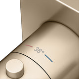 KEUCO IXMO Thermostatarmatur Unterputz rund verchromt – mit Sicherheitssperre bei 38 °C