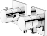 KEUCO Edition 11 Thermostatarmatur Unterputz 2-Wege schwarzchrom gebürstet