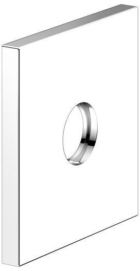 KEUCO IXMO Wandrosette 59545 rund 105 mm verchromt – Messing-Armaturenrosette
