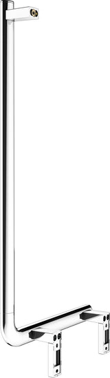 KEUCO AXESS Winkelgriff 90° rechts 400x800 mm silber-eloxiert – Barrierefreier Haltegriff