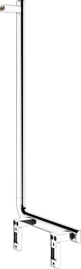 KEUCO AXESS Winkelgriff 90° rechts 400x800 mm silber-eloxiert – Barrierefreier Haltegriff