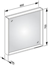 KEUCO X-Line Lichtspiegel 460x850mm anthrazit – LED, Touch-Sensor, A++