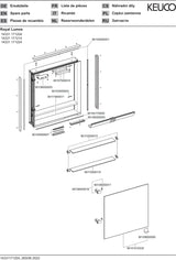 KEUCO Royal Lumos Spiegelschrank 650 mm, Wandeinbau, Anschlag rechts, silber-eloxiert