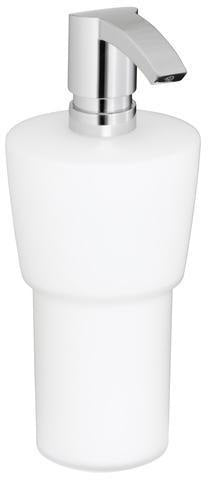KEUCO CITY.2 Lotionspender 250 ml – Echtkristallglas matt, Pumpe verchromt