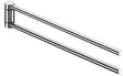 KEUCO Handtuchhalter Plan 14919, verchromt, 300 mm, 2-armig, schwenkbar