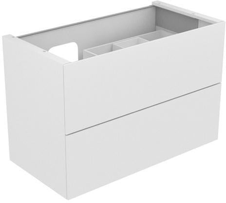 KEUCO Waschtischunterbau Edition 11, 2 Auszüge, 1050 mm, schwarz/Glas schwarz