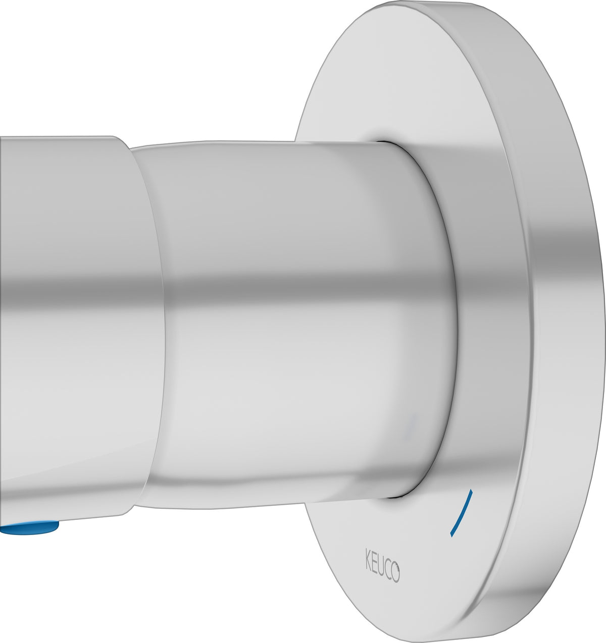 KEUCO Plan Blue Unterputz Einhebelmischer Aluminium-Finish – Fertigmontageset