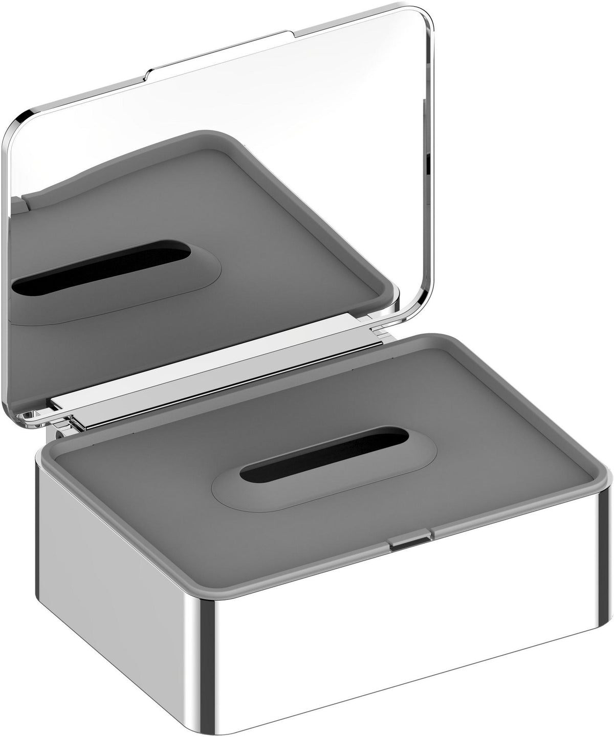 KEUCO Feuchtpapierbox Plan 14967 verchromt – Wandmontage Feuchttücherbox mit Deckel