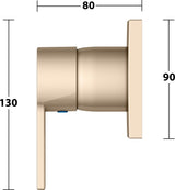 KEUCO Edition 11 Einhebelmischer Unterputz verchromt – Fertigmontageset für Grundkörper 59951000070