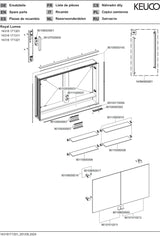 KEUCO Royal Lumos Spiegelschrank 1050 mm mit Beleuchtung und Ablagefach, silber-eloxiert