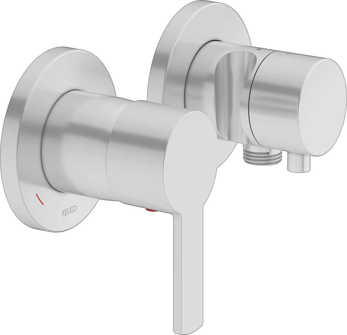KEUCO Plan Blue Unterputz Einhebelmischer Aluminium-Finish – Fertigmontageset