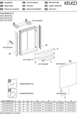 KEUCO Royal Modular 2.0 Spiegelschrank, unbeleuchtet, 500x700x160 mm, silber-eloxiert, 1 Steckdose