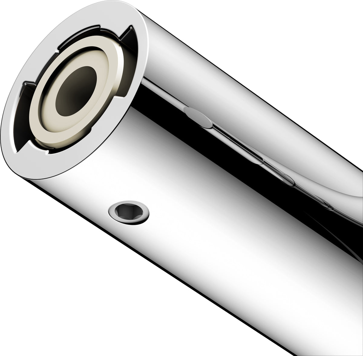 KEUCO REVA Badetuchhalter 600 mm verchromt mit integriertem Haken – Wandmontage